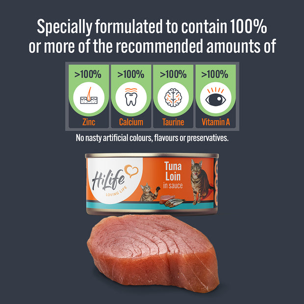 HiLife Adult Cat Tuna Loin in Sauce