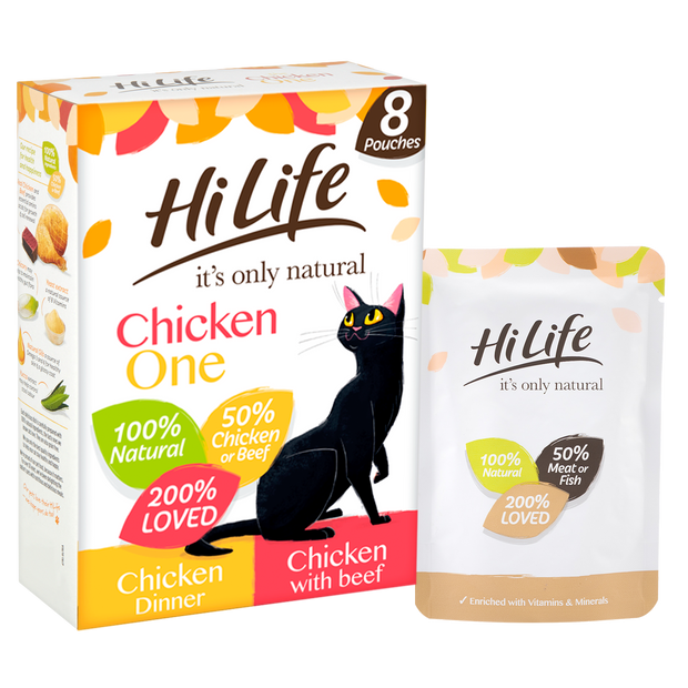 Angled Picture of 英国极速赛车开奖结果官网 its only natural The Chicken One Cat Food with 100% natural ingredients