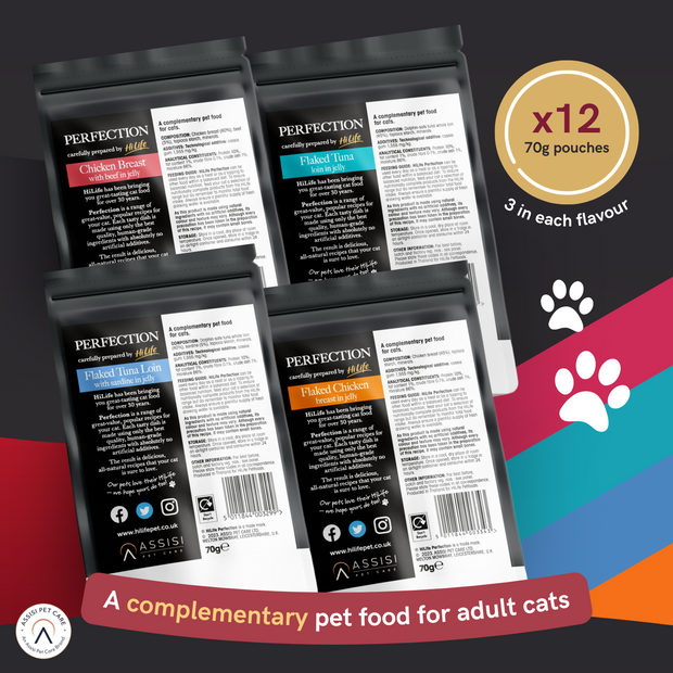 HiLife PERFECTION Mixed Multipack Chicken Choices & Seafood Selection Pouch Multipacks