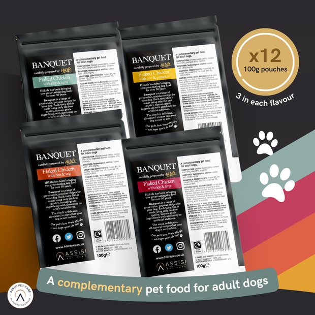 BANQUET - Mixed Multipacks - 6 x 100g pouch. Classic Collection (x3) / Supreme Selection (x3)