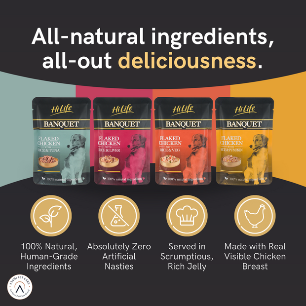 BANQUET - Mixed Multipacks - 6 x 100g pouch. Classic Collection (x3) / Supreme Selection (x3)